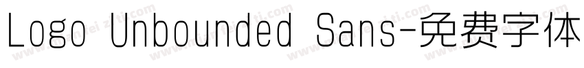 Logo Unbounded Sans字体转换